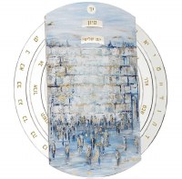 Lucite Calendar Wheel Painted Kosel Design 8"