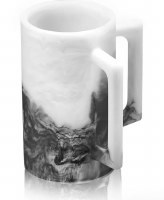 Resin Washing Cup Ombre Design Black