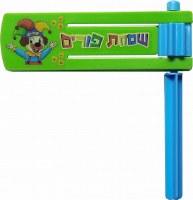 Plastic Swivel Gragger Small Size Clown Theme Green