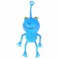 Additional picture of Squishy Frog Textured Bottom Assorted Colors Single Piece 4.75"