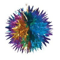 Ball Gold/Purple/Turquoise 12" Sukkah Decoration #9
