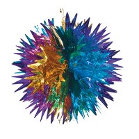 Ball Gold/Purple/Turquoise 12" Sukkah Decoration #9