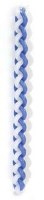 Havdalah Candle Round Blue and White 12"
