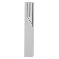 Aluminum Mezuzah Case Silver Shin Design Silver 15cm