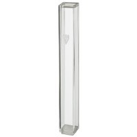 Plastic Rectangle Mezuzah Case Clear Designed with Etched Shin 12cm