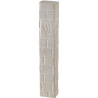 Polyresin Mezuzah Case Rectangle Kosel Stone Design 12cm
