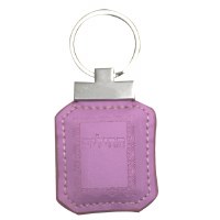 Keychain Faux Leather Pouch with Tehillim Pink