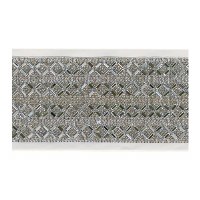 Atara Set with Stones Angled Squares Pattern Design 3.5" x 36"