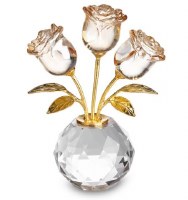 Crystal Miniature Tulip Plant Gold Accent Flowers 4"