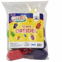 Plastic Dreidels Assorted Sizes Assorted Colors 10 Piece Pack