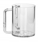 Washing Cup Lucite Silver Colored Flakes