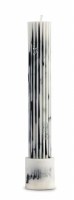 Havdalah Candle Ribbed Design Marble 11"