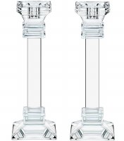 Crystal Candlesticks Taper Design 11.8"