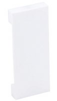 Additional picture of Lucite Magnetic Light Switch Cover Single Size White