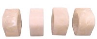 Additional picture of Resin Napkin Rings 4 Pack Rose Haven 2"