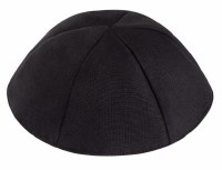 iKippah 6 Part Terylene Black Size 4