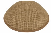 iKippah Camel Burlap Size 16cm