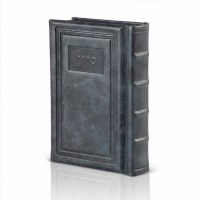 Artscroll Complete Siddur Antique Leather Hebrew Pocket Size Ashkenaz Blue