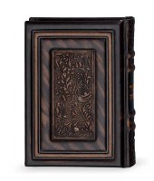 Genuine Leather Siddur Bronze Ashkenaz