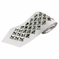 Satin Atara Swarovski Crystal Square Shape White 4.7"
