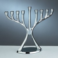 Aluminum Modern Candle Menorah