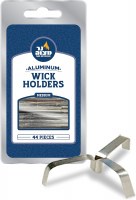 Additional picture of Medium Aluminum Wick Holders - 44 Pack