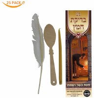 Bedikas Chametz Set 25 Pack Beeswax Candle