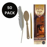 Bedikas Chametz Set Beeswax Candle 50 Pack