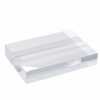 Lucite Card Holder Base Clear 3" x 2"
