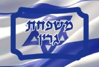 Door Plaque with Customized Family Name Israeli Flag Design