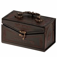 Brown Leather Esrog Box