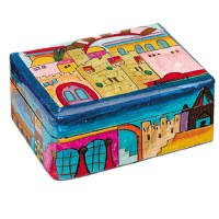 Yair Emanuel Small Wooden Jewelry Box -Jerusalem