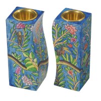Yair Emanuel Fitted Candle Holders - Leaves Branches and Flowers