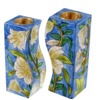 Yair Emanuel Fitted Candle Holders - Lilies