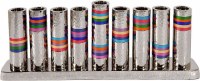 Yair Emanuel Hammered Nickel Menorah with Rearrangeable Branches - Multicolor Rings