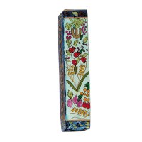 Yair Emanuel Square Wooden Mezuzah 12cm - The Seven Species