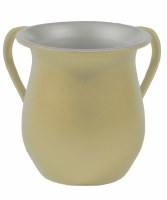 Yair Emanuel Washing Cup Textured Steel Ivory