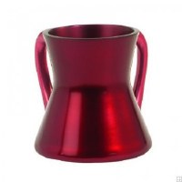 Yair Emanuel Anodized Aluminum Wash Cup Small Maroon