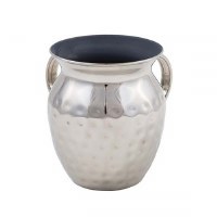 Wash Cup Silver Stainless Steel Small Designed by Yair Emanuel