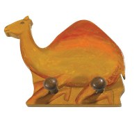 Yair Emanuel Painted Wooden Key Holder - Camel