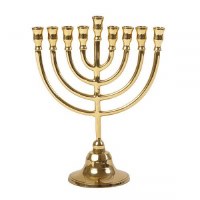 Yair Emanuel Classic Chanukah Candle Menorah Bronze