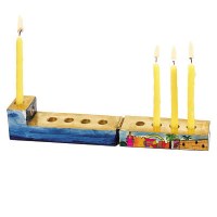 Yair Emanuel Judaica Travel Chanukah Candle Menorah Jerusalem