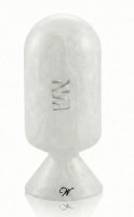 Additional picture of Resin Matches Holder Cloche Silver 7"