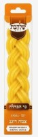 Beeswax Havdalah Candle Flat Braid Small Size Yellow 5.5"