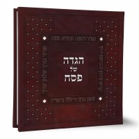 Haggadah Shel Pesach Square Shaped Brown with Crystals Edut Mizrach [Hardcover]