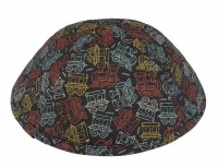 iKippah Choo Choo Train Black Size 2