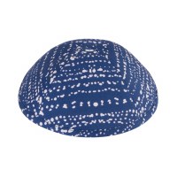 Additional picture of iKippah Dotted Lines Blue Size 2