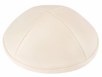 Additional picture of iKippah Ivory Leather Size 3