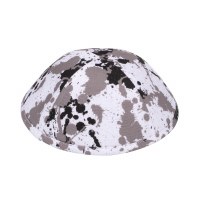 iKippah Paint Spill Black Gray Size 3