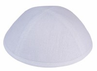 iKippah White Linen Size 5